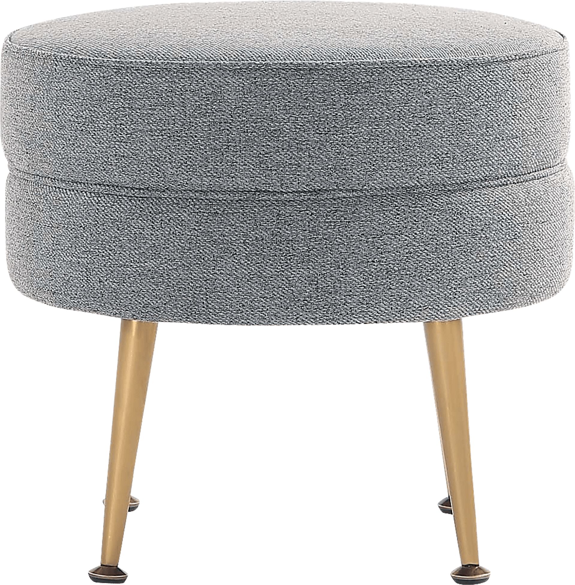 Berseem I Gray Ottoman - Image 7