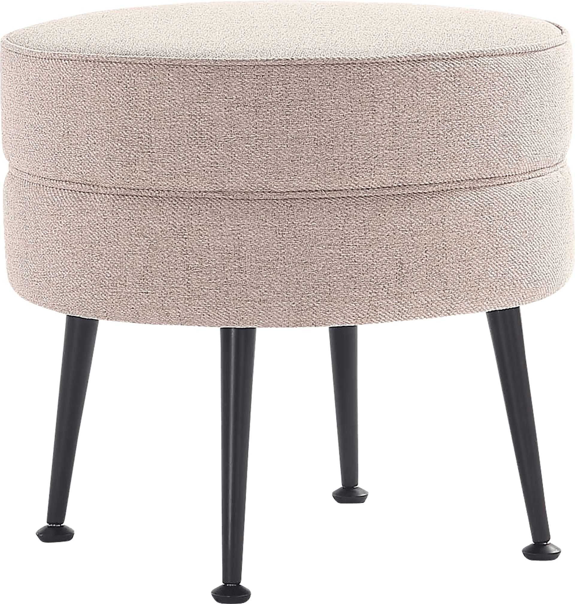 Berseem II Beige Ottoman - Image 1