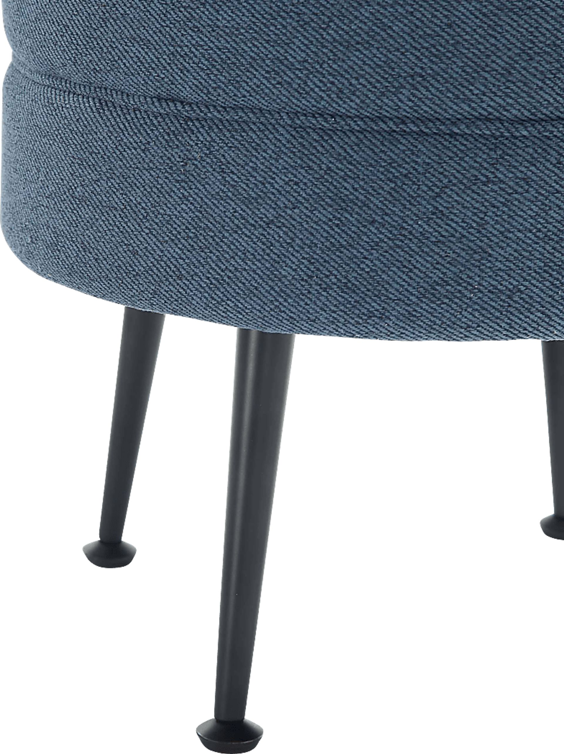 Berseem II Blue Ottoman - Image 3