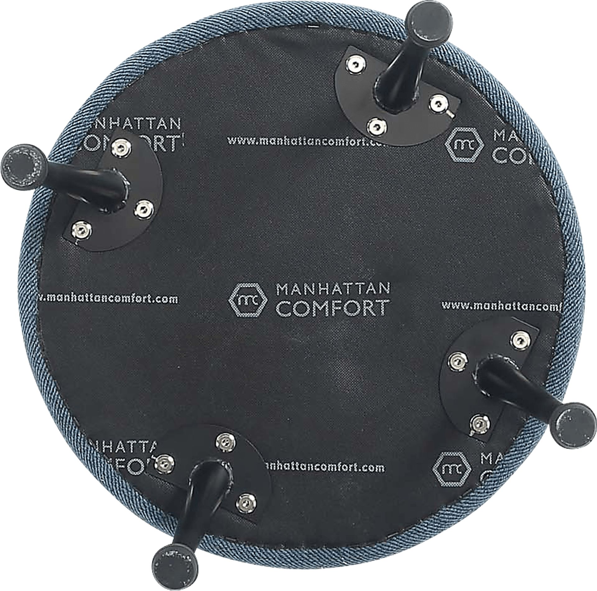 Berseem II Blue Ottoman - Image 6