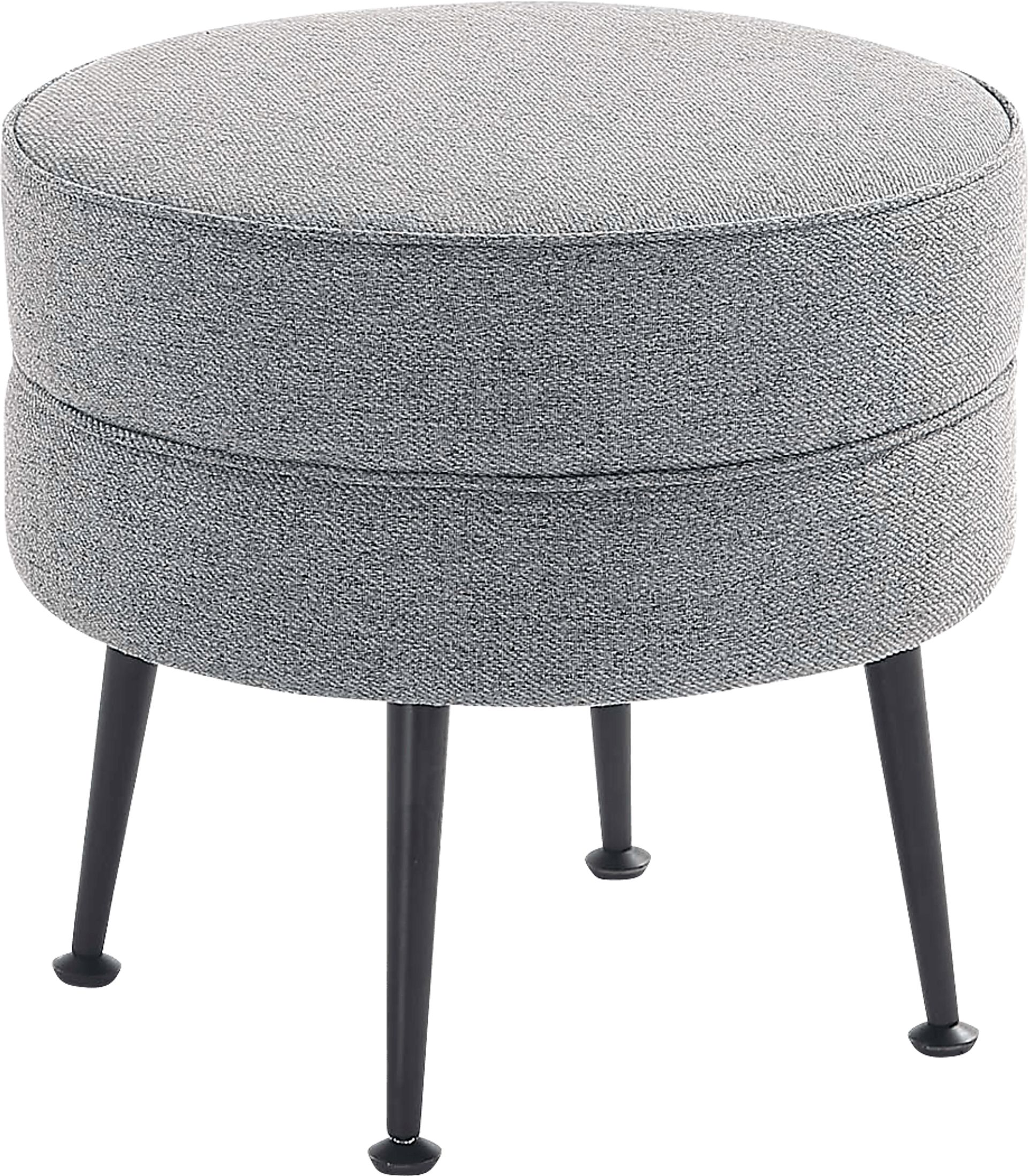 Berseem II Gray Ottoman - Image 8