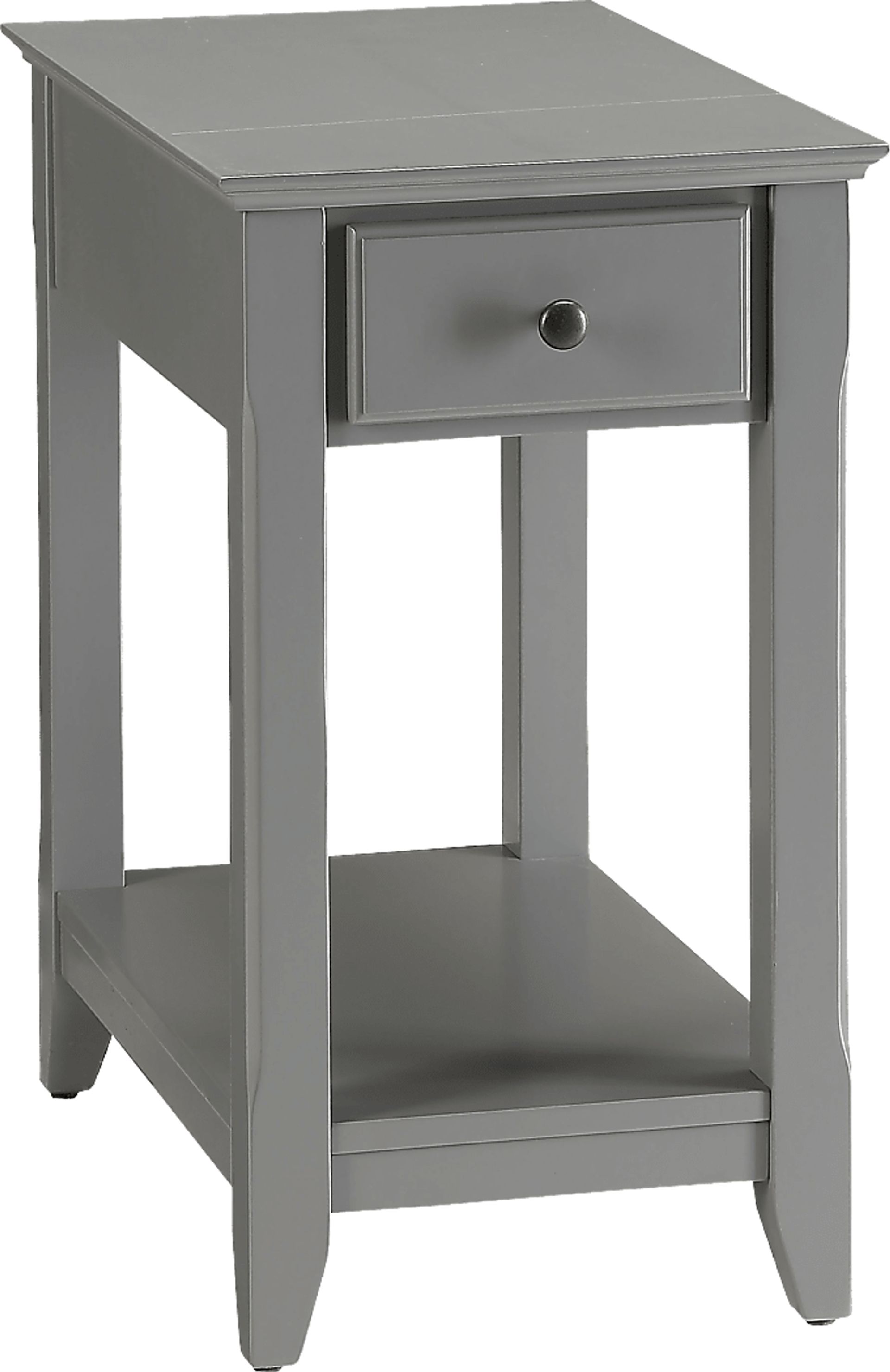 Bertie Gray Chairside Table - Image 1