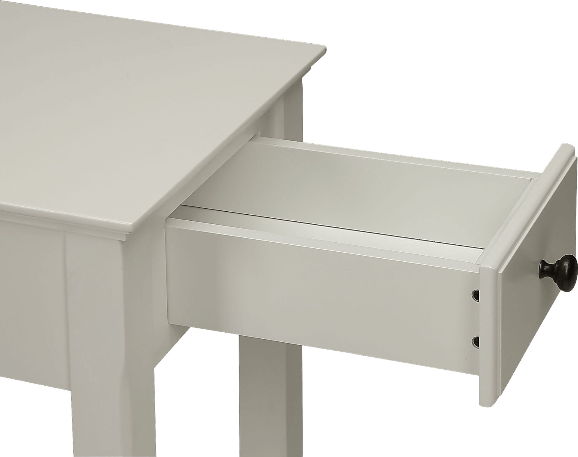 Bertie White Chairside Table - Image 2