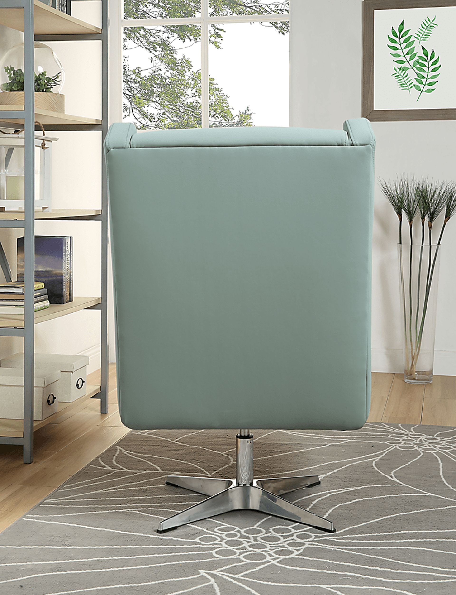 Bertino Gray Accent Swivel Chair - Image 3