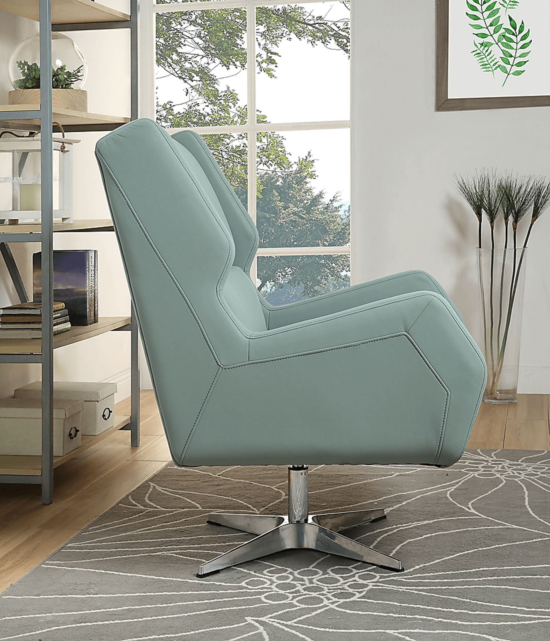 Bertino Gray Accent Swivel Chair - Image 6