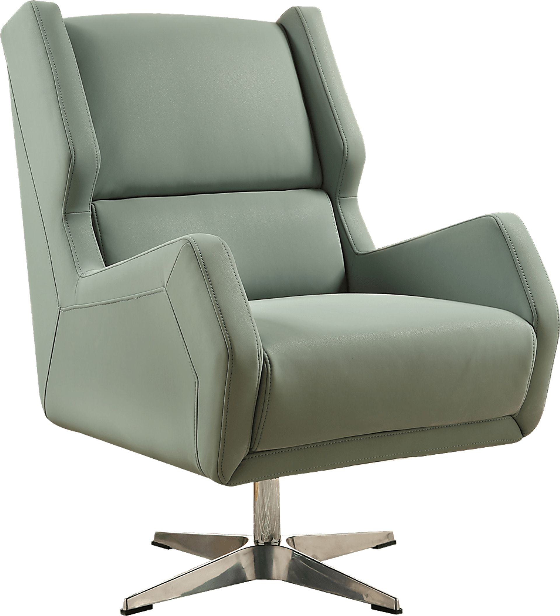 Bertino Gray Accent Swivel Chair - Image 1