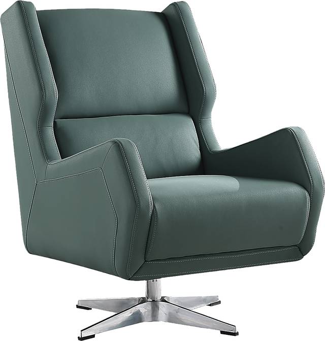 Bertino Green Accent Swivel Chair - Thumbnail - Image 1