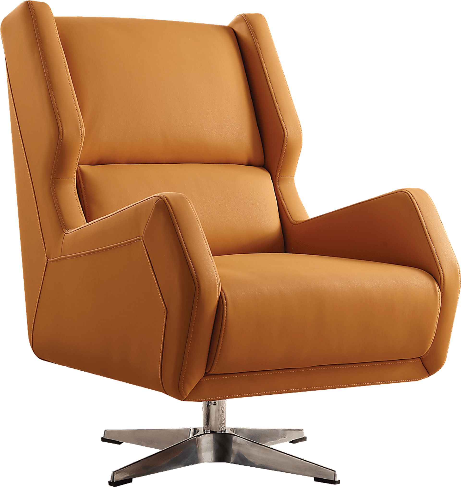 Bertino Orange Accent Swivel Chair - Image 1