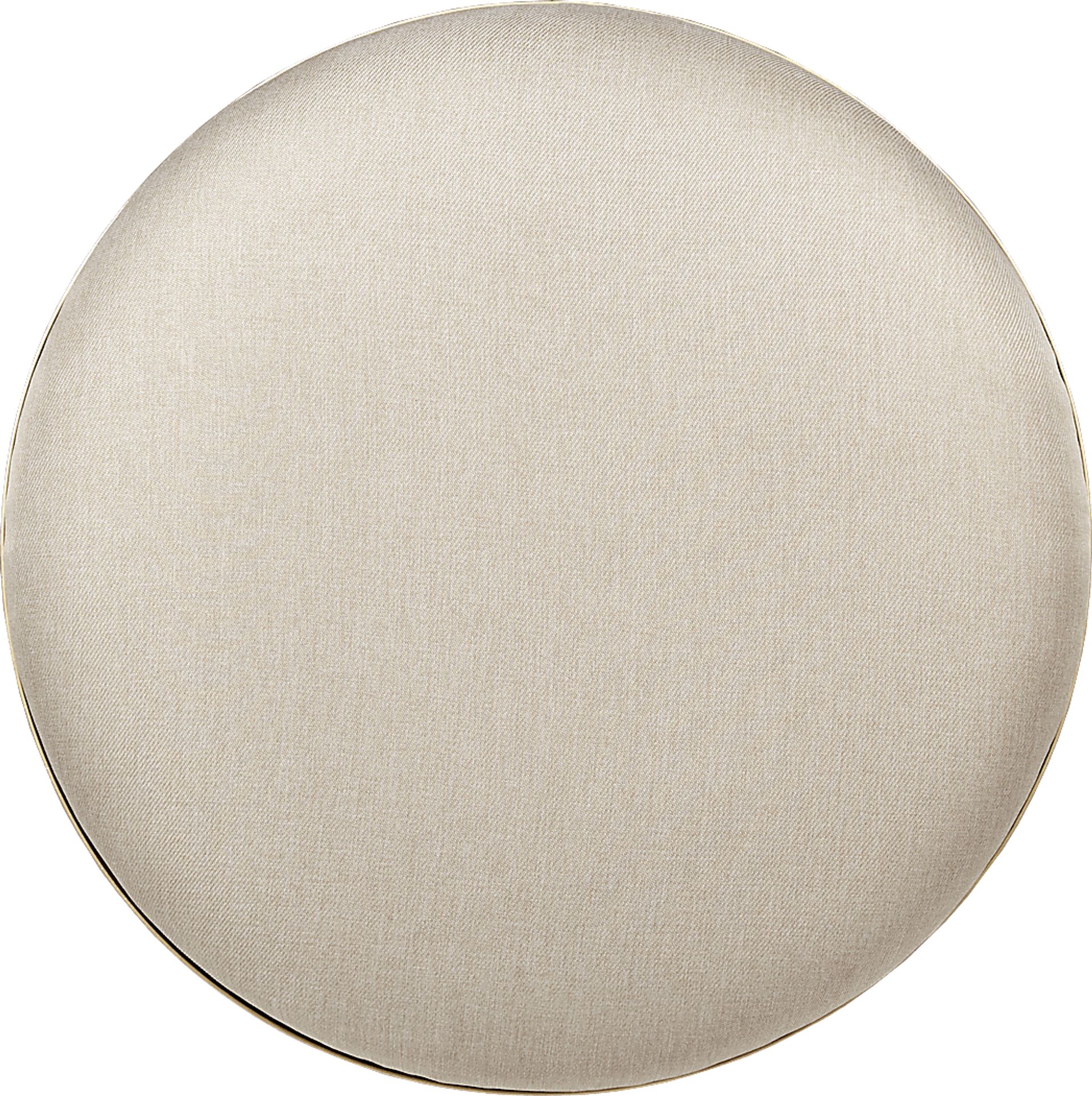Bertita Ivory Upholstered Cocktail Ottoman - Image 3