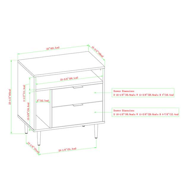 Bertonley Gray Nightstand - Thumbnail - Image 6