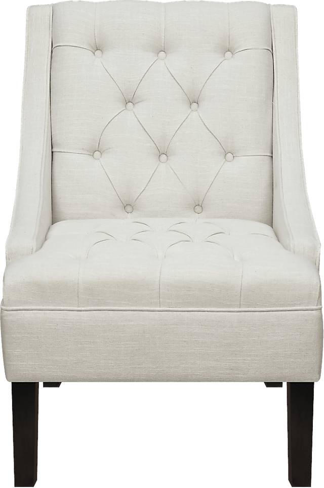 Bertram Way White Accent Chair - Thumbnail - Image 1