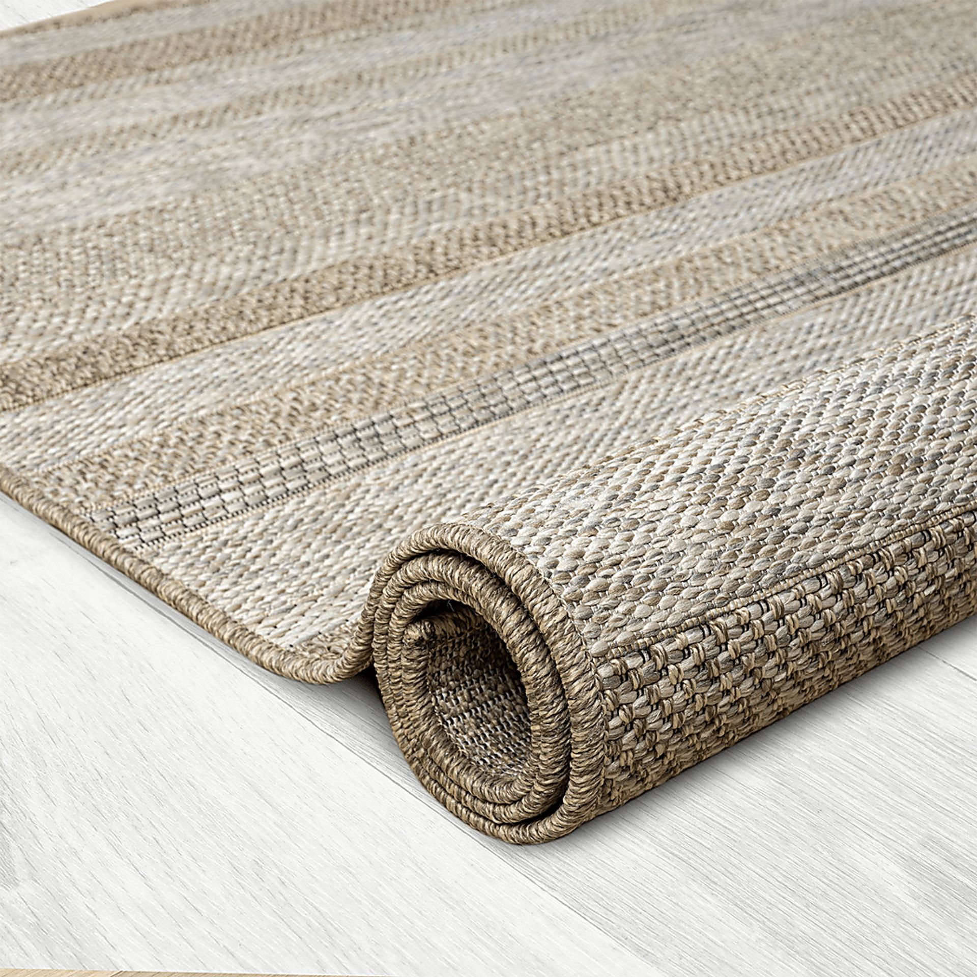 Berwa Tan 7'10 x 9'6 Indoor/Outdoor Rug - Image 6