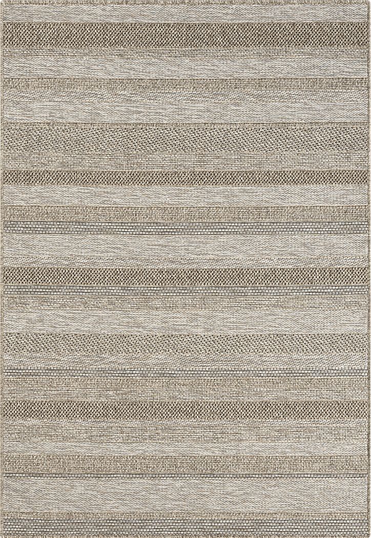 Berwa Tan 7'10 x 9'6 Indoor/Outdoor Rug