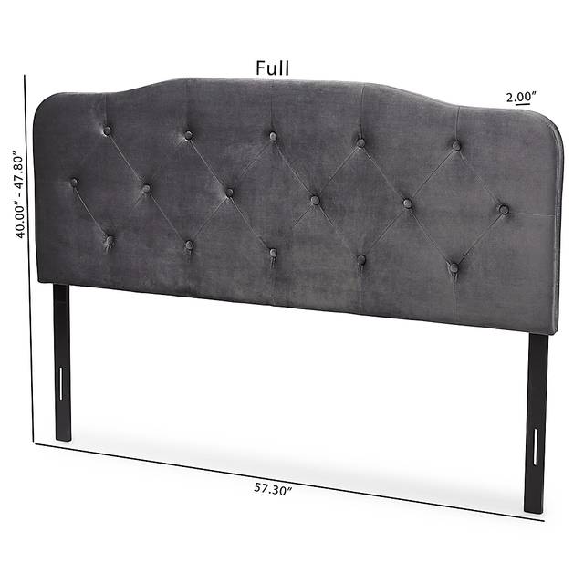 Besancon Gray Full Upholstered Headboard - Thumbnail - Image 5