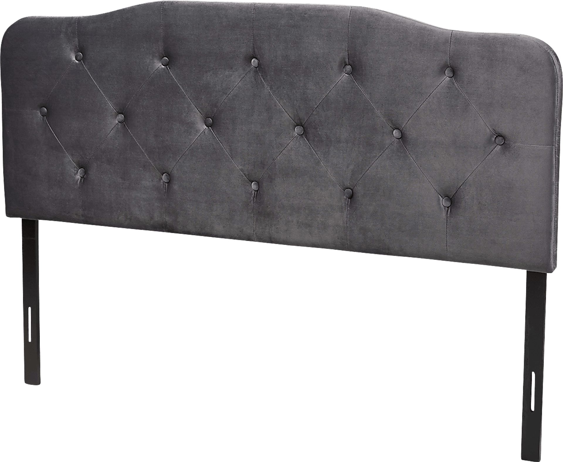 Besancon Gray Full Upholstered Headboard - Image 1