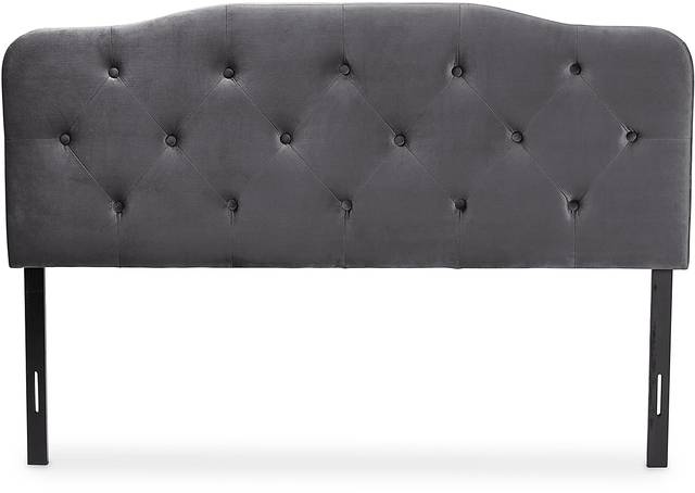 Besancon Gray King Upholstered Headboard - Thumbnail - Image 3
