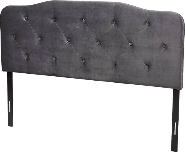 Besancon Gray King Upholstered Headboard - Thumbnail - Image 1