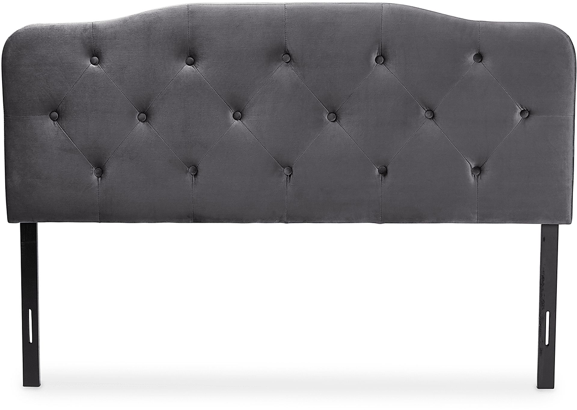 Besancon Gray Queen Upholstered Headboard - Image 3