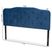 Besancon Navy Blue King Upholstered Headboard