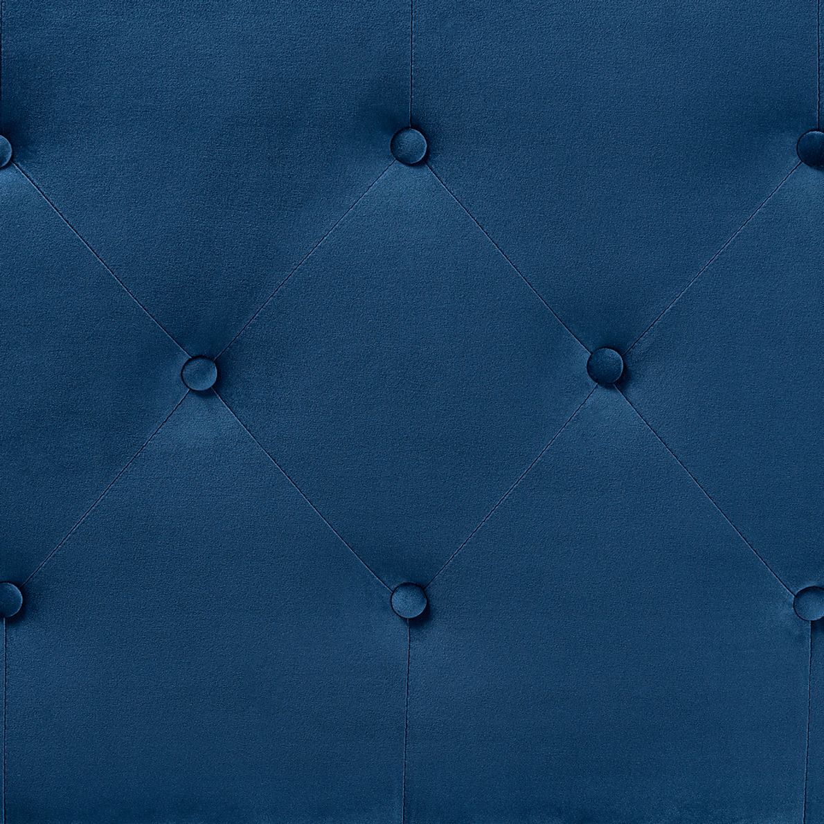 Besancon Navy Blue King Upholstered Headboard