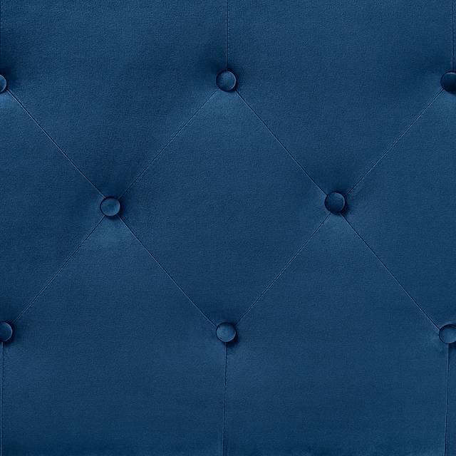 Besancon Navy Blue King Upholstered Headboard - Thumbnail - Image 5