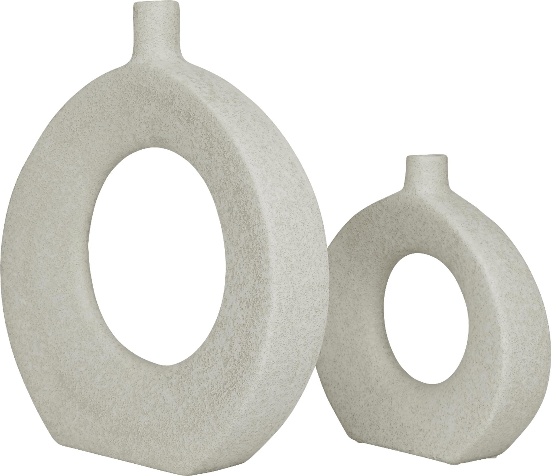 Besem White Vase, Set of 2 - Image 4