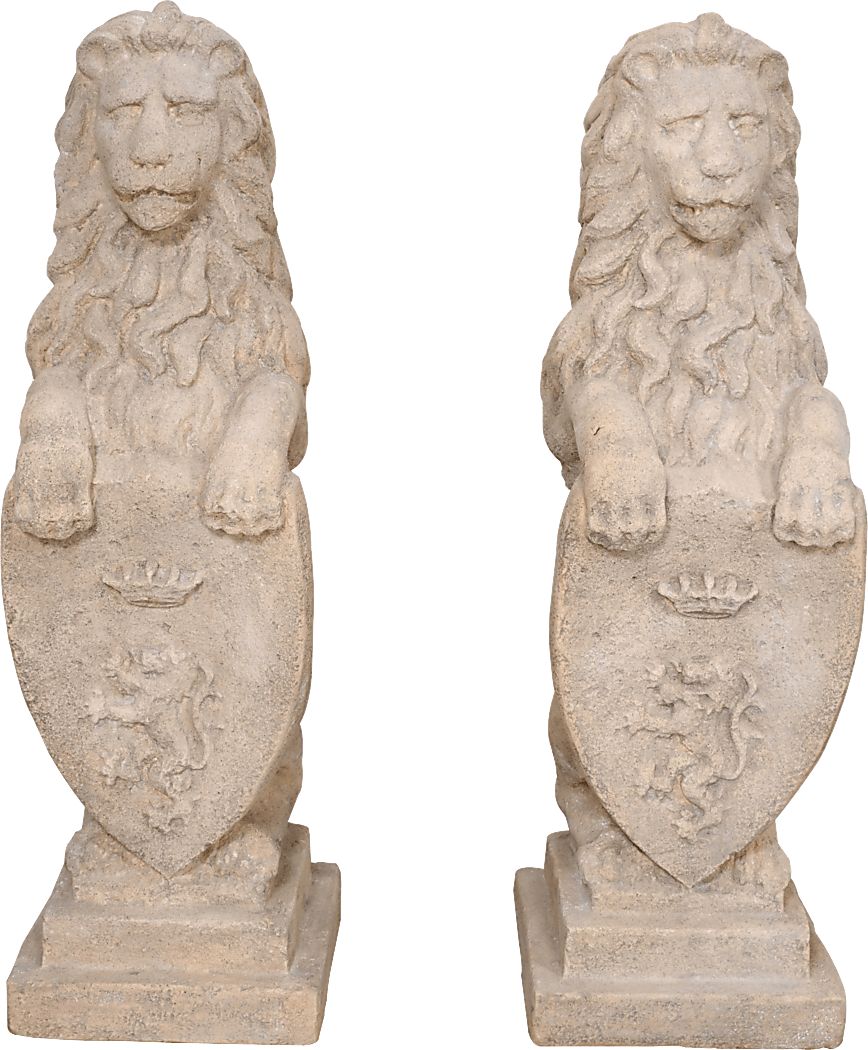 Besna Beige Sculpture, Set of 2