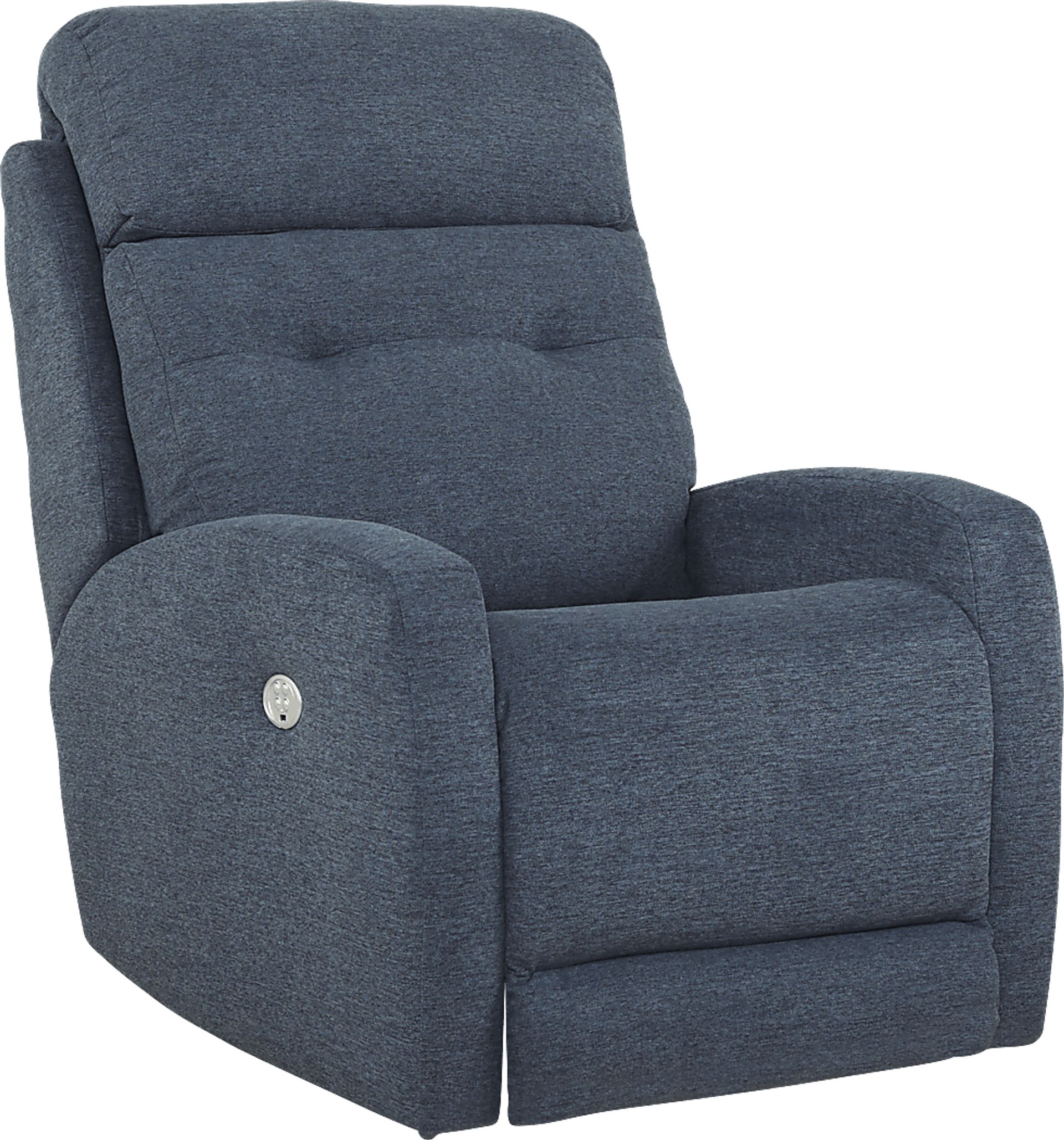 Bessemer Navy Dual Power Recliner - Image 1