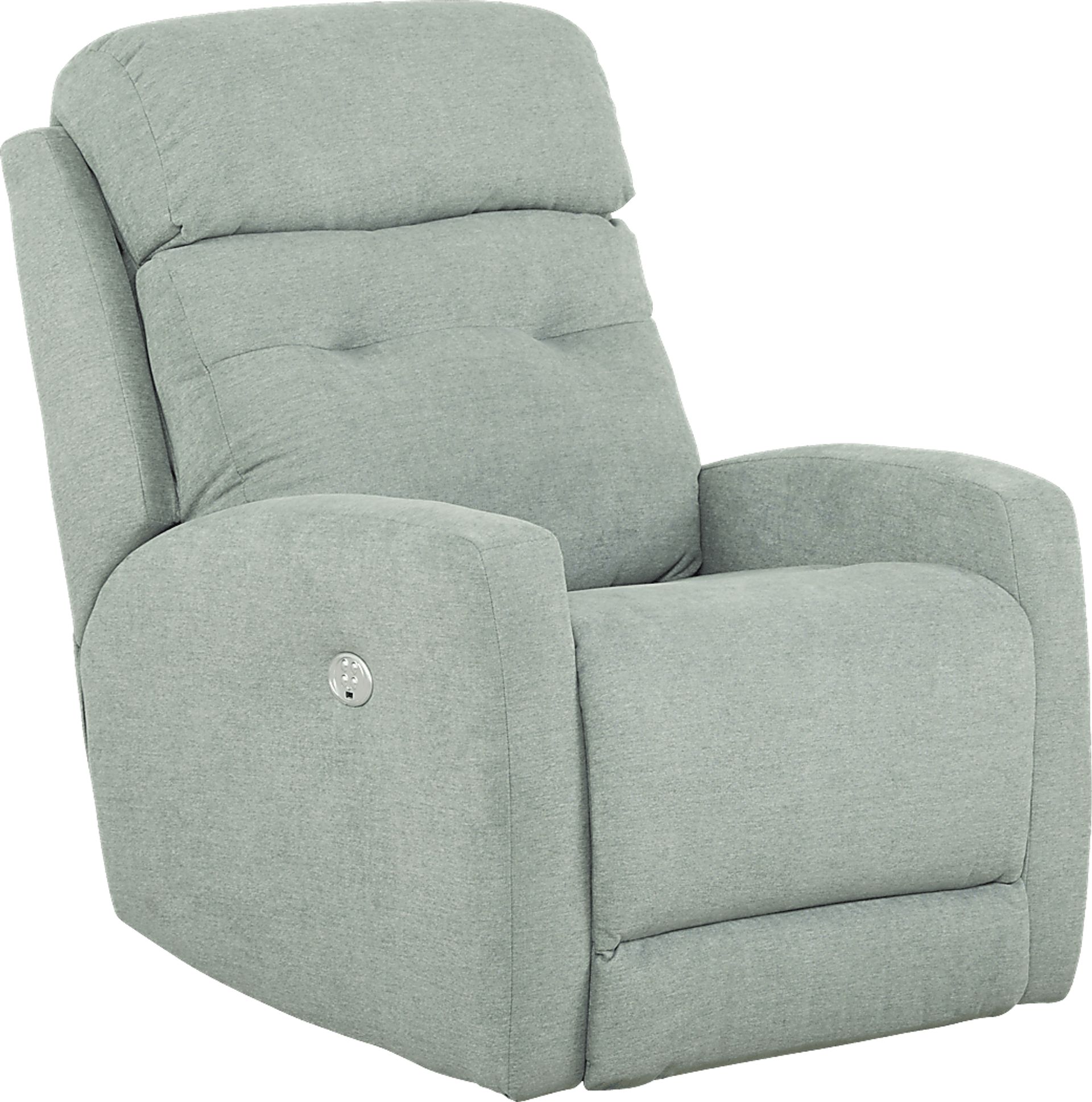 Bessemer Seafoam Dual Power Recliner - Image 1
