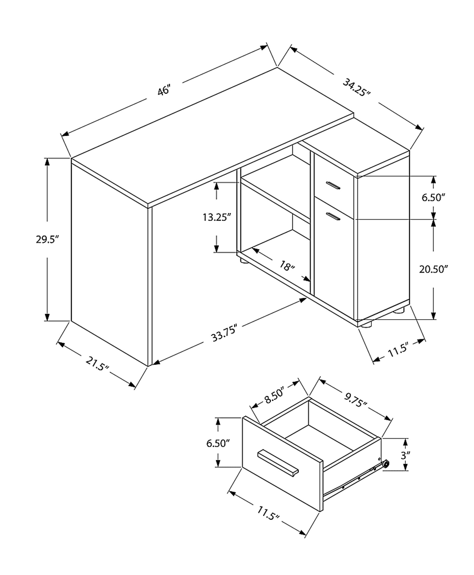 Bestrom Gray Desk - Image 4