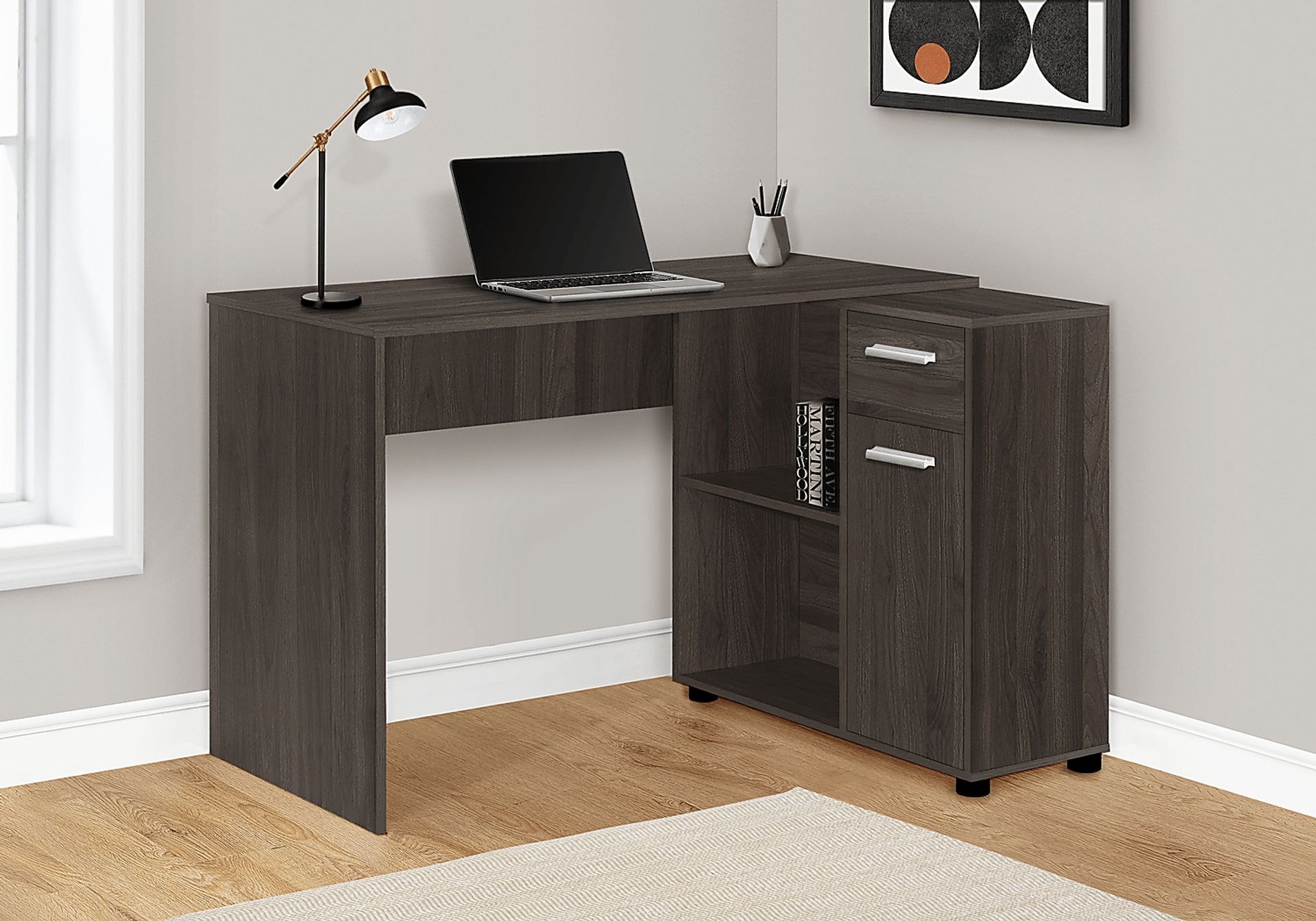 Bestrom Oak Brown Desk - Image 2