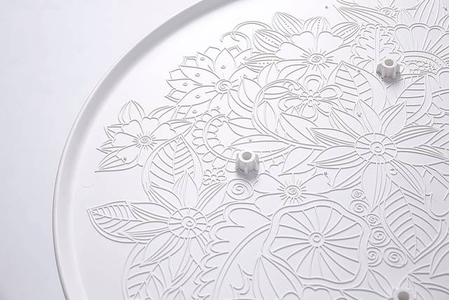 Beswick White 35 in. Round Outdoor Dining Table - Thumbnail - Image 2