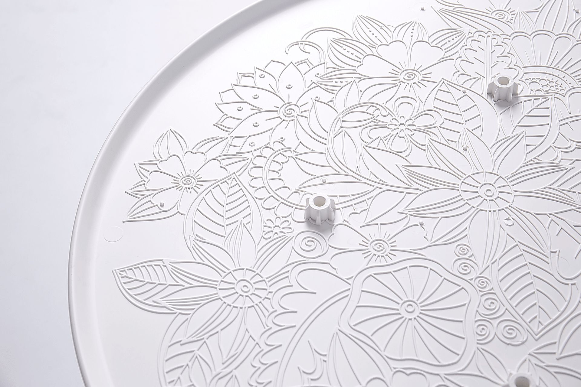 Beswick White 35 in. Round Outdoor Dining Table - Image 2