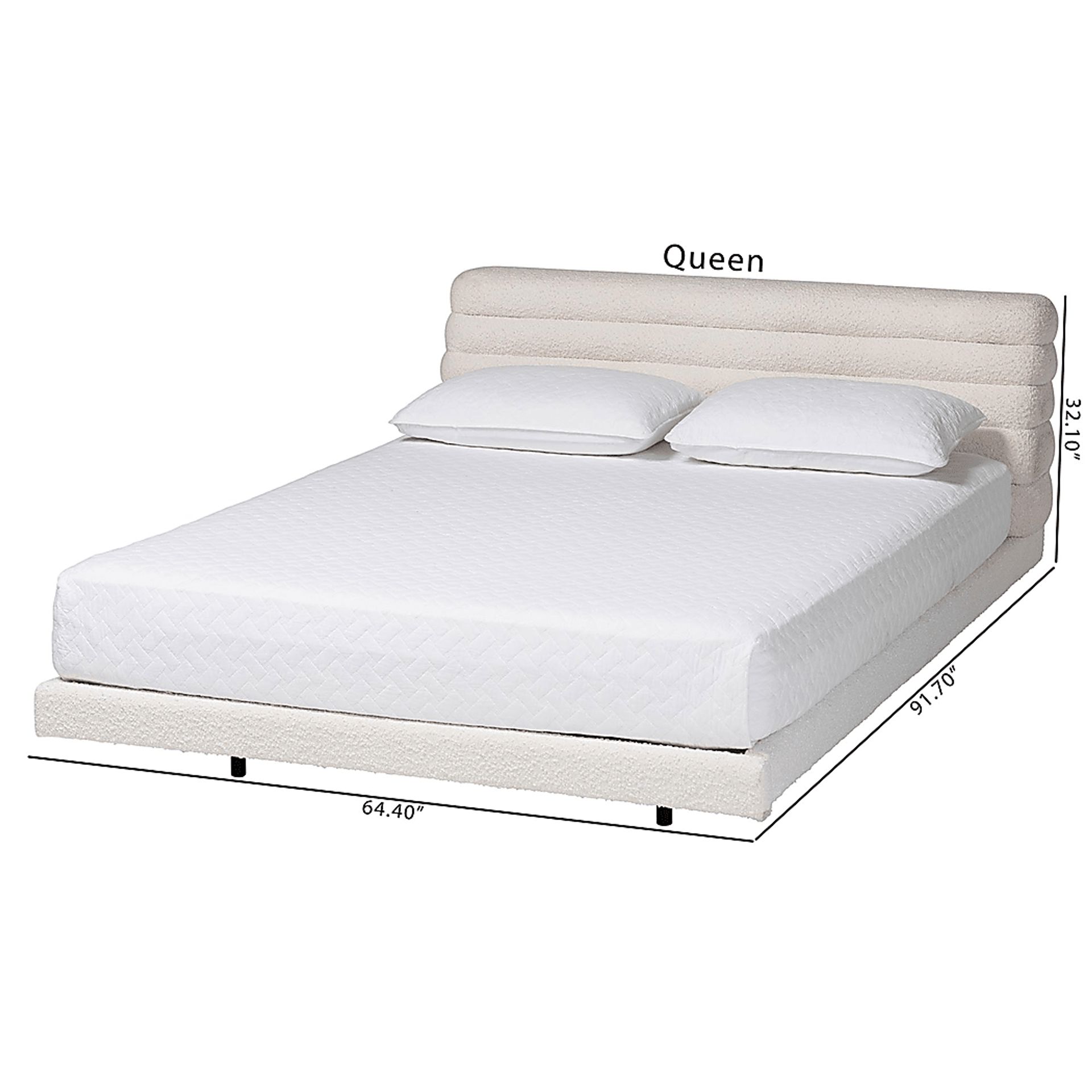 Betaiy Cream Queen Bed - Image 4
