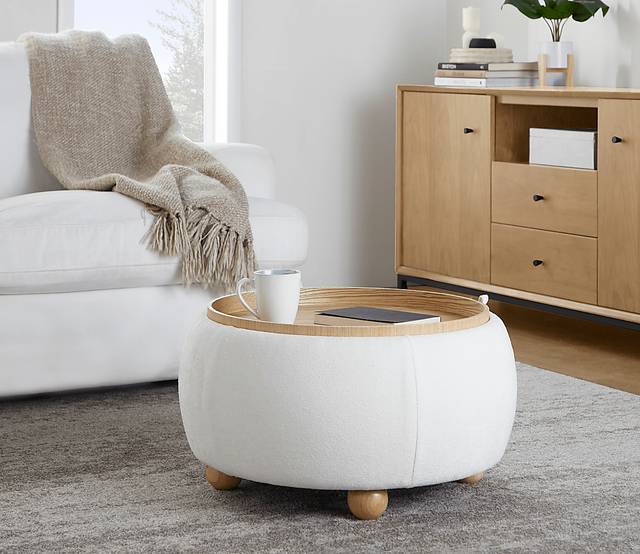 Betana White Ottoman - Thumbnail - Image 2