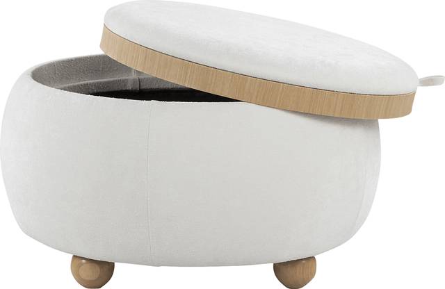 Betana White Ottoman - Thumbnail - Image 4