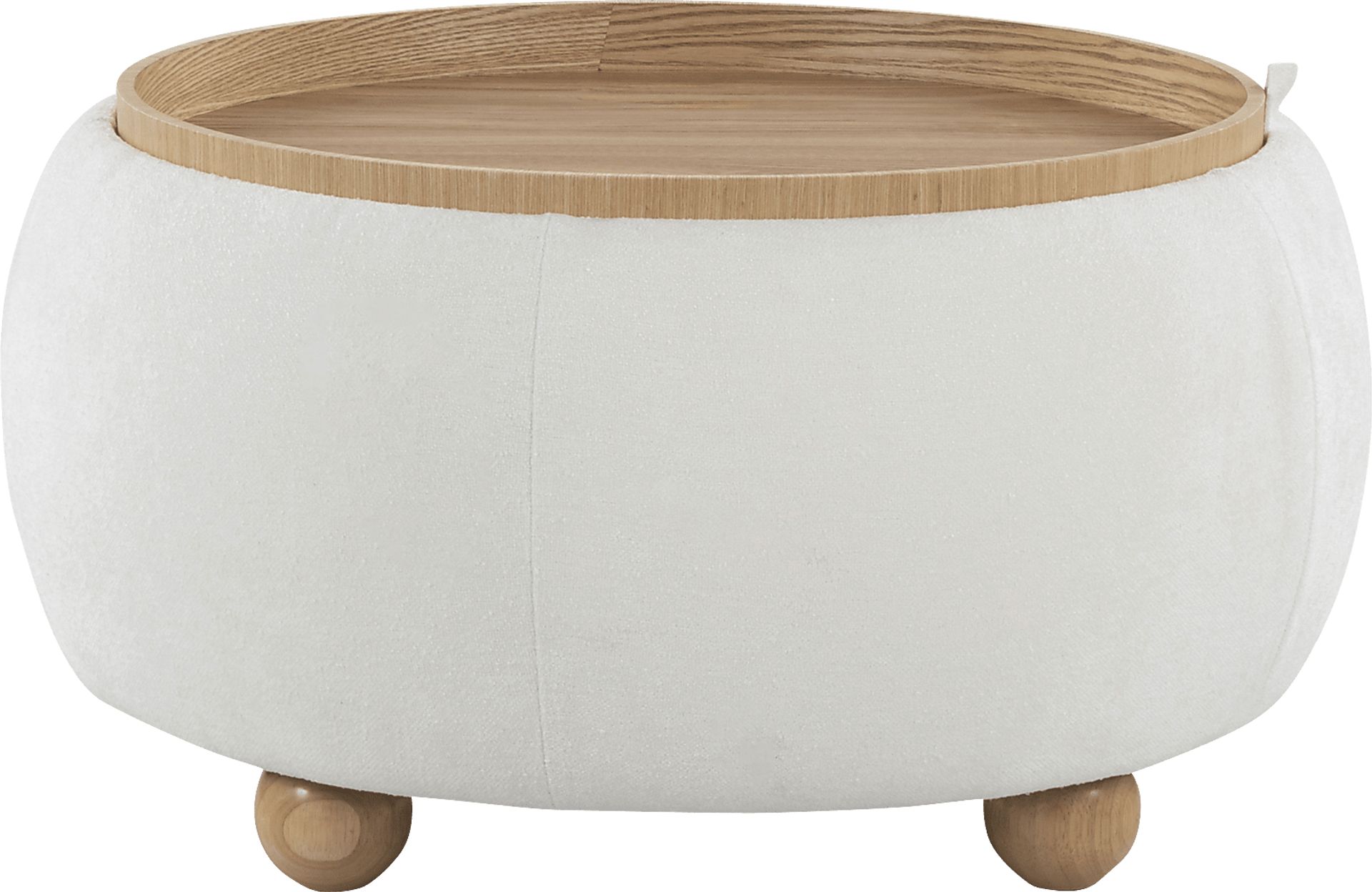 Betana White Ottoman - Image 5