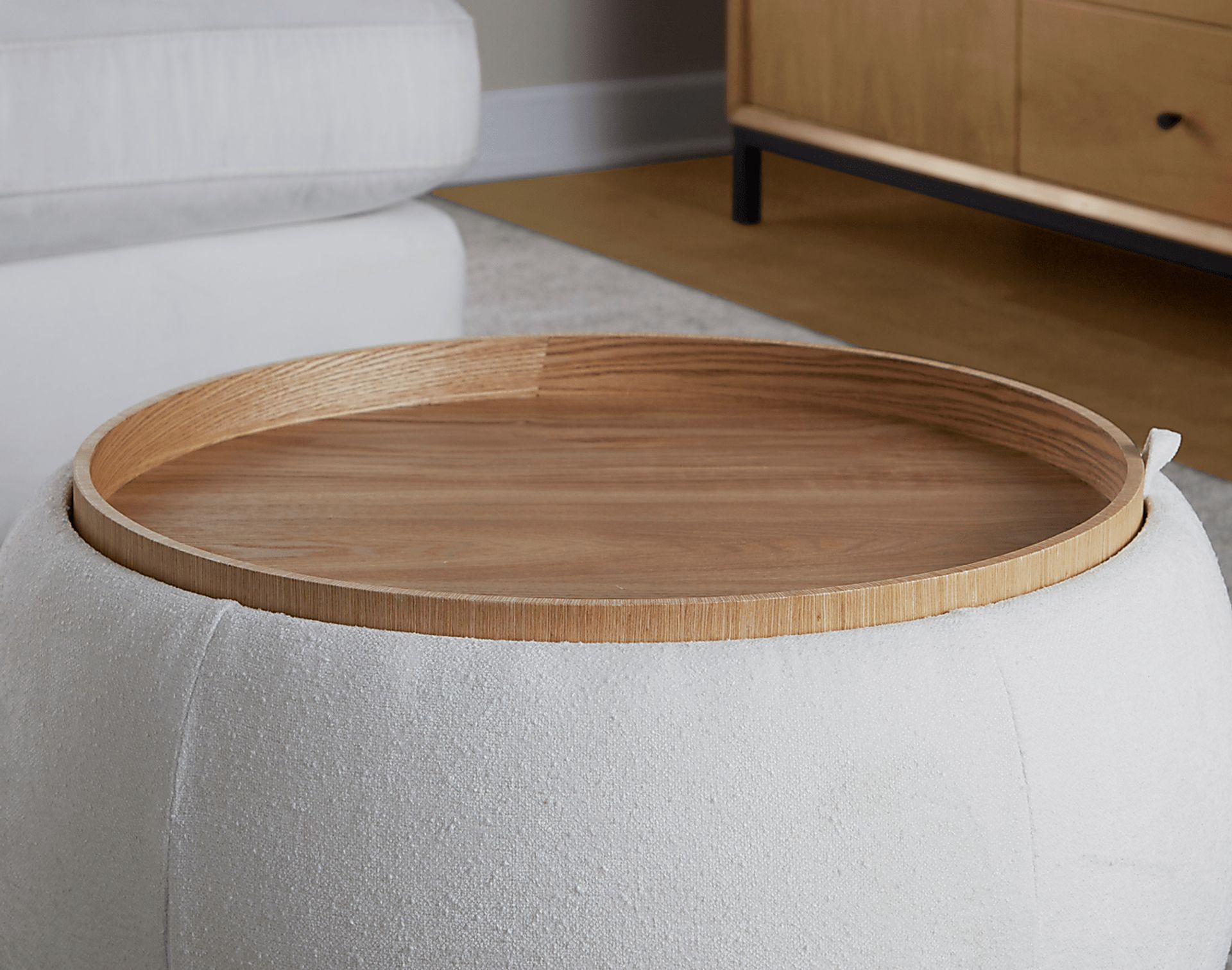 Betana White Ottoman - Image 7