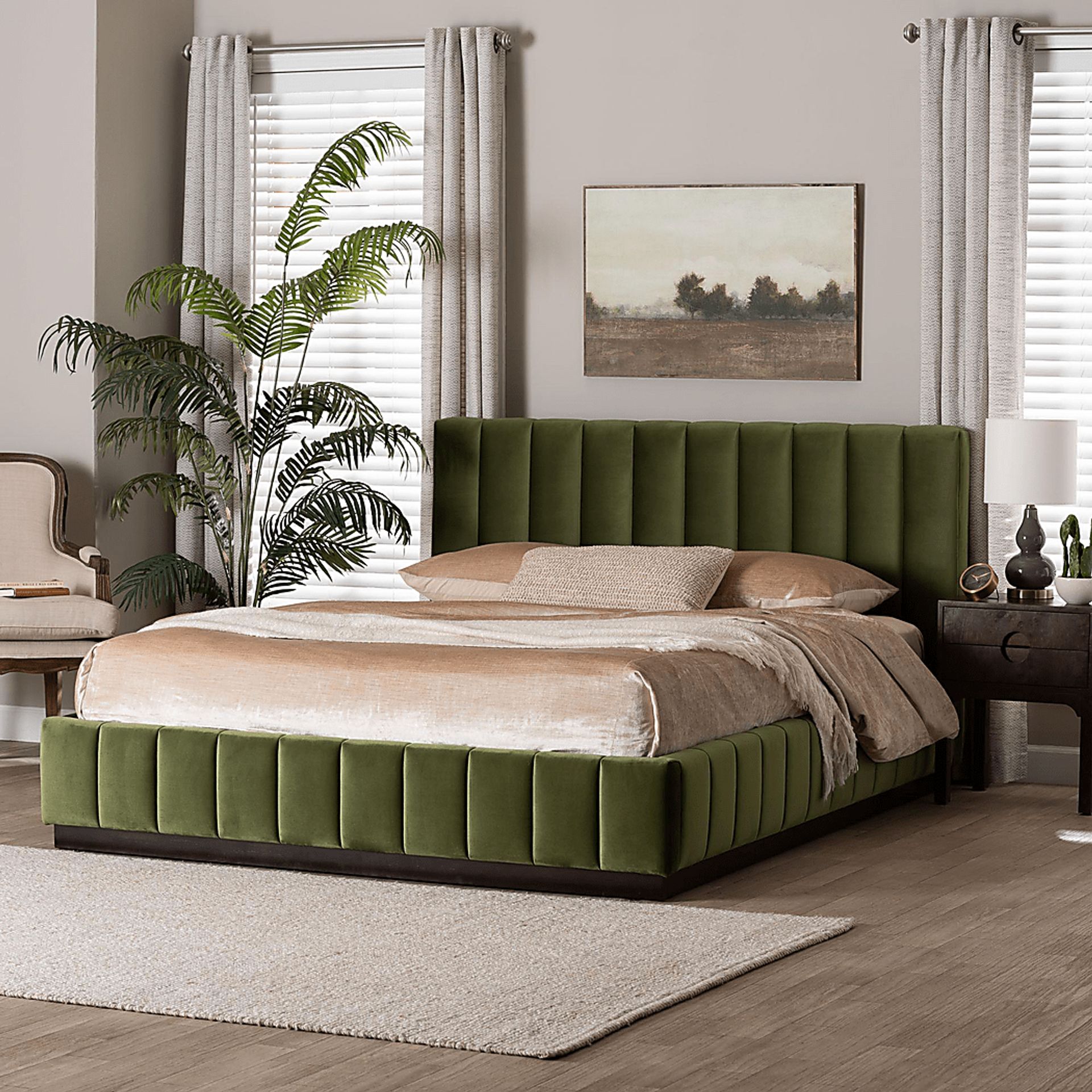 Betany Green Queen Bed - Image 2