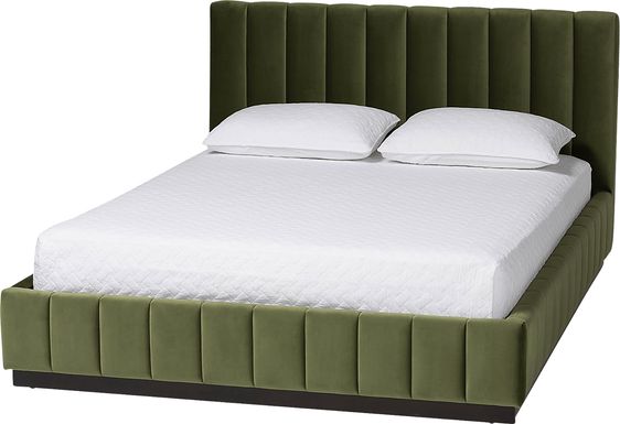 Betany Green Queen Bed