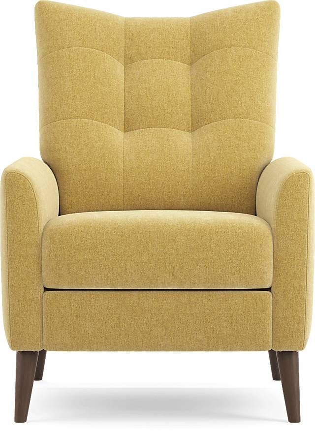 Bethany Yellow Push Back Recliner - Thumbnail - Image 2