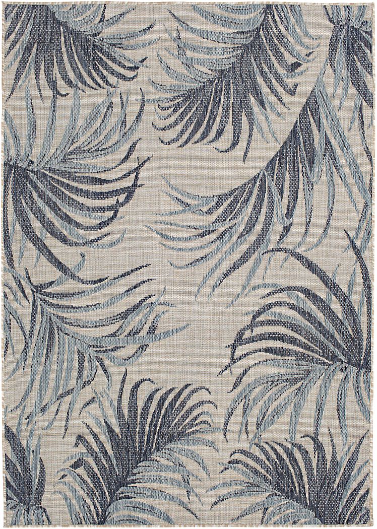 Bethune Shores Dark Blue 7'10 x 9'10 Indoor/Outdoor Rug