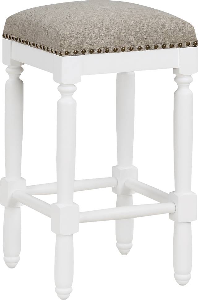Betram Beige Counter Stool - Thumbnail - Image 4