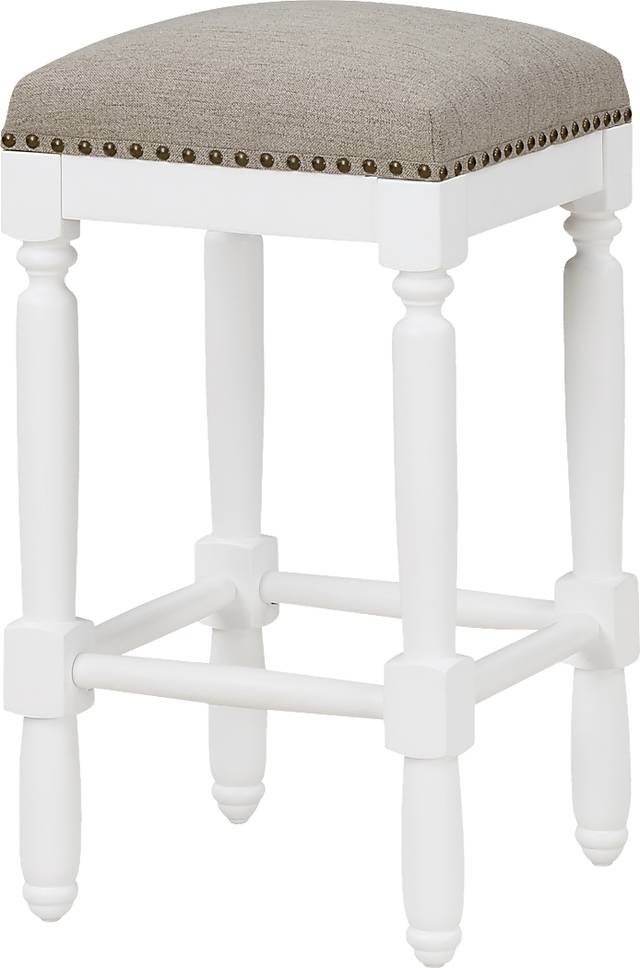 Betram Beige Counter Stool - Thumbnail - Image 1