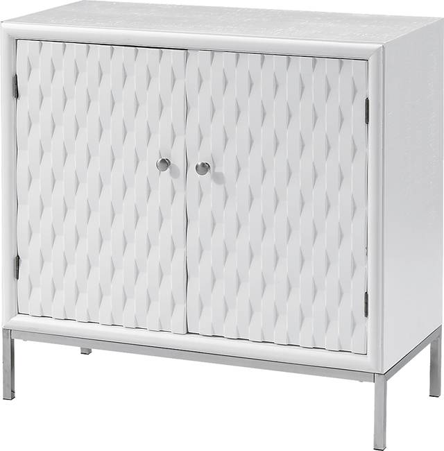 Betrand White Accent Cabinet - Thumbnail - Image 1