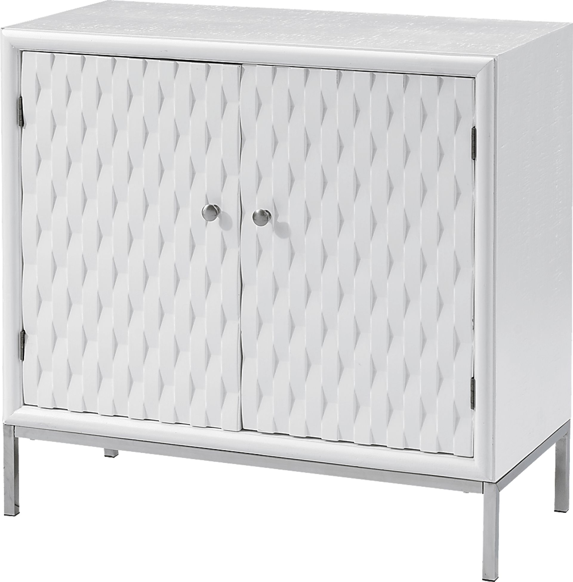Betrand White Accent Cabinet - Image 1