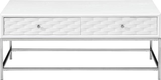Betrand White Cocktail Table - Thumbnail - Image 2