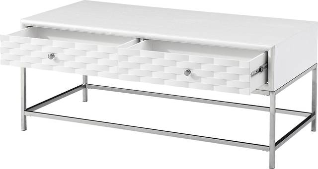 Betrand White Cocktail Table - Thumbnail - Image 3