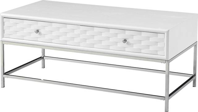 Betrand White Cocktail Table - Thumbnail - Image 1