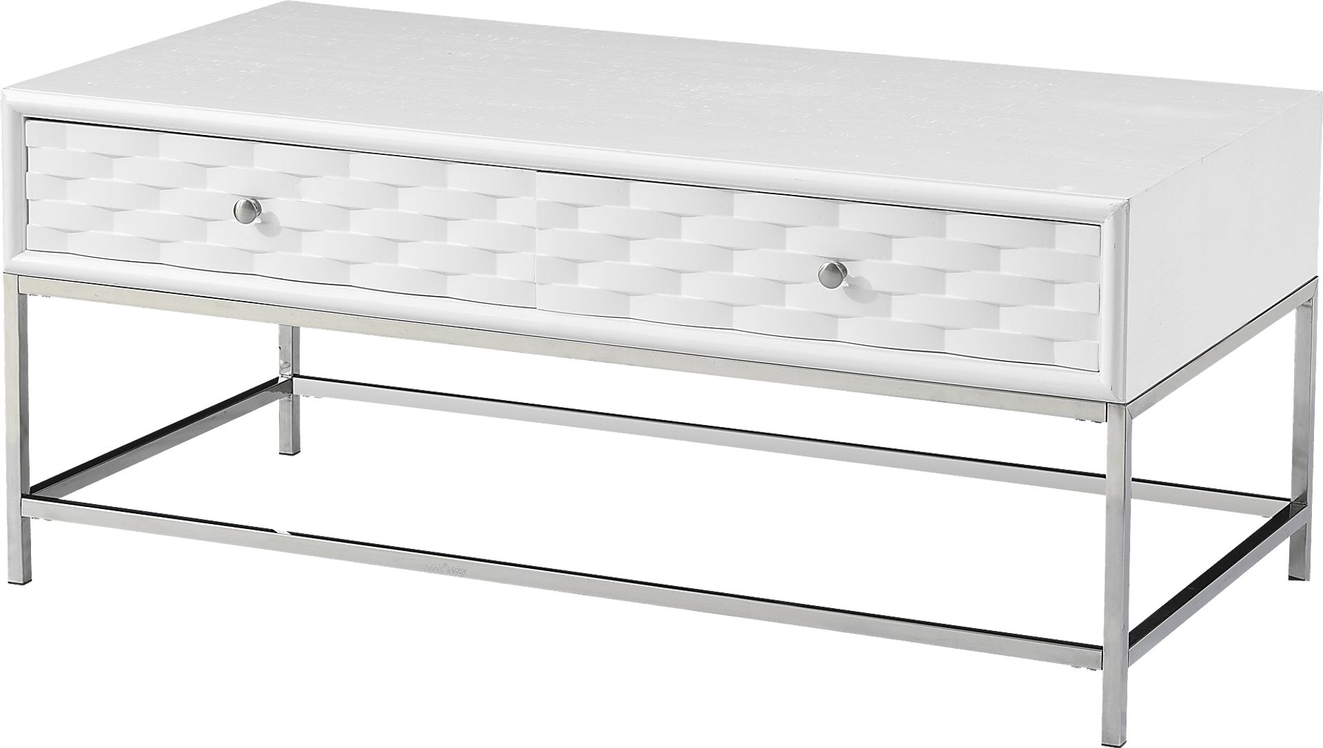 Betrand White Cocktail Table - Image 1